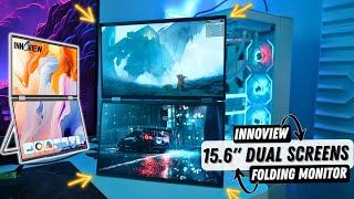 INNOVIEW Folding Portable Dual Monitors Review 2 x 15.6 inch Displays