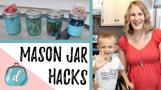 MASON JAR HACKS | 5 Minute Meal Prep Ideas