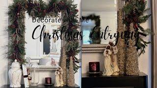 Christmas 2024|Decorate With Me|Elegant Entryway Decorating Ideas