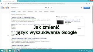 Jak zmienić język wyszukiwania Google