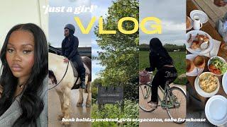 VLOG | JUST A GIRL VLOG | STAYCATION | SOHO FARMHOUSE | RELAXATION | FUN WITH FRIENDS | BANK HOLIDAY