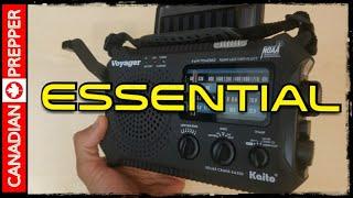 A MUST HAVE Prepping/ Survival Item : Solar/Crank Shortwave Radio Kaito 500A