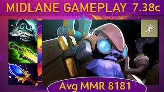  7.38c Tinker |K+A-D - 26 KP - 75%| Mid Gameplay - Dota 2 High MMR