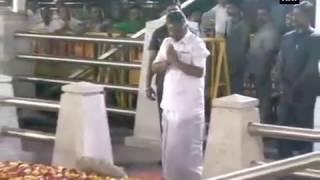 Watch: O Panneerselvam meditates at Jayalalithaa’s memorial- ANI #News