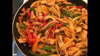 como hacer fajitas de pollo deliciosas y facil