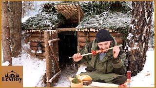 Top 3 bushcraft shelters in winter. Start to finish