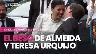 El beso de Almeida y Teresa Urquijo al salir de la iglesia como marido y mujer