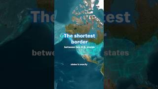 The Shortest State Border in the U.S.  Is... Zero Miles?! ️