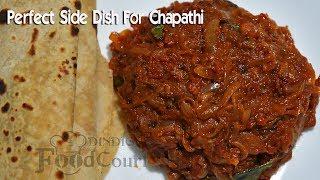 Side dish for Chapathi, Poori/ Onion Tomato Thokku/ Onion Curry/ Fried Onion Masala