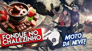 Passeio de Moto na Neve e Fondue em Bariloche