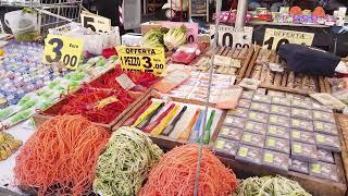 Campo de' Fiori Market HD Virtual Walk | Popular market for GIFTS and SOUVENIRS in Rome, Italy