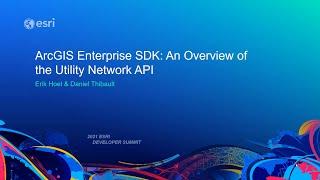 ArcGIS Enterprise SDK: An Overview of the Utility Network API