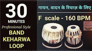 F Scale Band Keharwa Professional  style Theka for practice । Keharwa loop ।