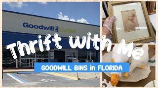 GOODWILL OUTLET BINS THRIFTING FLORIDA THRIFT WITH ME $50 FOR CART FULL HAUL HOME DECOR CLOTHES