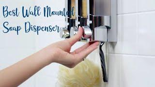Best Wall Mounted Soap Dispenser Review - Mount Hand Bathroom Shampoo Holder