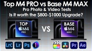 Top M4 PRO vs Base M4 MAX Pro Photo & Video Test, is the $1000 Upgrade Worth it?