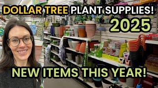 NEW Dollar Tree PLANT FINDS 2025! SO MANY NEW DOLLAR TREE FINDS! Plant Supplies