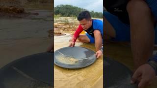 Millions of gold dust found in rusty river #goldmining #goldpanning #discovery