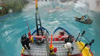 Lego Boat Encounters Insane Waves