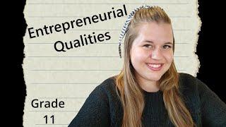 Grade 11 | Business Studies | Entrepreneurial Qualities | Term 3