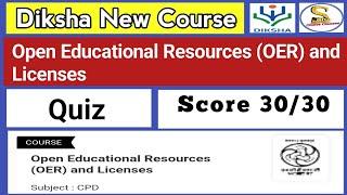 Open Educational Resources (OER) and Licenses Quiz Answer | CIET NCERT Quiz