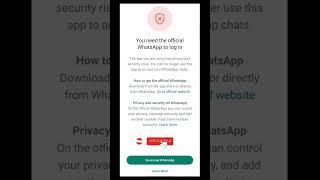 You need the official WhatsApp to log in gb whatsapp #shorts #youtubeshorts