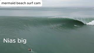 nias big raw mermaid beach surf cam