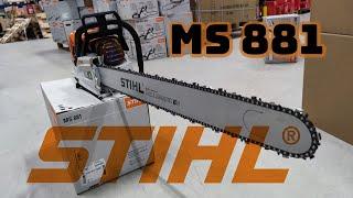 STIHL MS 881 - The World's STRONGEST Chainsaw