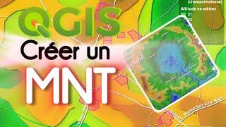 Créer un MNT depuis QGIS et GPS Visualizer