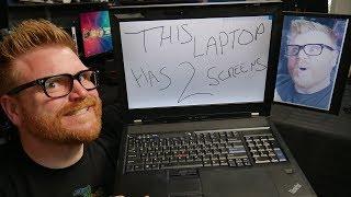 A $5000 laptop from 2009 WITH 2 SCREENS?!?!?