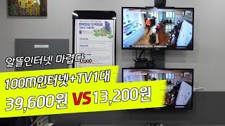 SKB 티브로드 알뜰인터넷 13,200원 VS 39,600원 KT 전격비교! 3배의 가격차이와 품질차이 확인하고 가세요~!