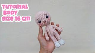 tutorial amigurumi basic doll 16cm / how to crochet / diy / part 1