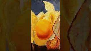 Процесс создания картины маслом на холсте. Фрагмент.