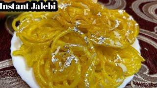 Day 16/100 Days Recipe Challenge Instant Jalebi Recipe | How To Make Crispy Jalebi At Home | Crispy