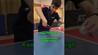 How To Backhand Flick Table Tennis
