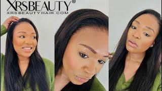 Scalp or Lace?!New Clear Lace Straight Wig ft XRS Beauty Hair| South African Youtuber