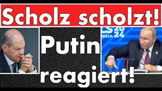 Putin hat Gas abgestellt? Putin antwortet auf BRICS-Gipfle prompt und souverän gegen Olaf Scholz!