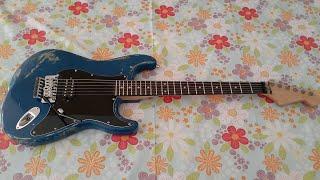 Budget super strat. USA fender body ebay local luthier neck