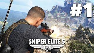 SNIPER ELITE 5 Gameplay Walkthrough Part 1 - MISSION 1 (PS5)