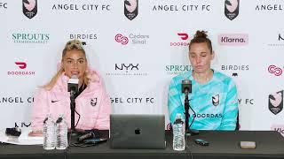 Angel City FC Press Conference: 10.20.24 | DiDi Haračić, Sarah Gorden, and Head Coach Becki Tweed