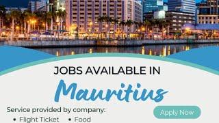 Jobs in Mauritius  | Salary 33,000 MUR | Hotel Job in Mauritius  | Visa in 30 Days | Fresher Apply