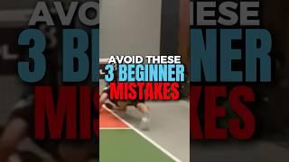 3 Beginner Mistakes in Pickleball