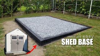 How to build a base for a shed without concrete - Easy to build gravel base for Suncast shed