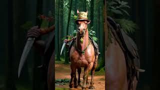 Ai art | unique animal created by ai | ai cartoon | Ai shorts | horse shorts | #shorts #art viral