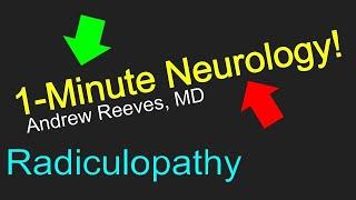 1-Minute Neurology: Radiculopathy