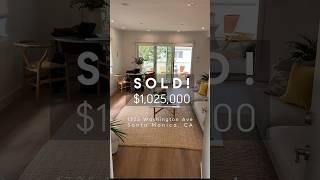 $1,025,000 Condo Record Sale in Santa Monica California!