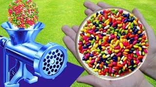 EXPERIMENT COLORFUL CANDY VS MEAT GRINDER | AMAZING EXPERIMENT | GOGO EXPERIMENT| WORLD EXPERIMENTS