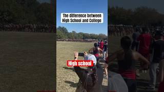 HIGH SCHOOL vs COLLEGE part 1 #running