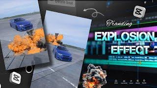 Trending car Explosion Tutorial || Capcut / node video |||