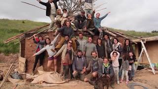 Natural Building - Cob Yurt with Reciprocal Roof at Azula